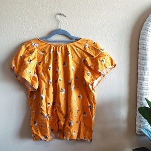 Yellow Floral Loft Top